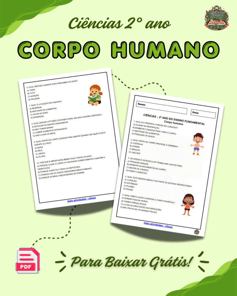 ciências corpo humano 2° ano